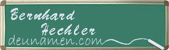 Bernhard Hechler Visitenkarte